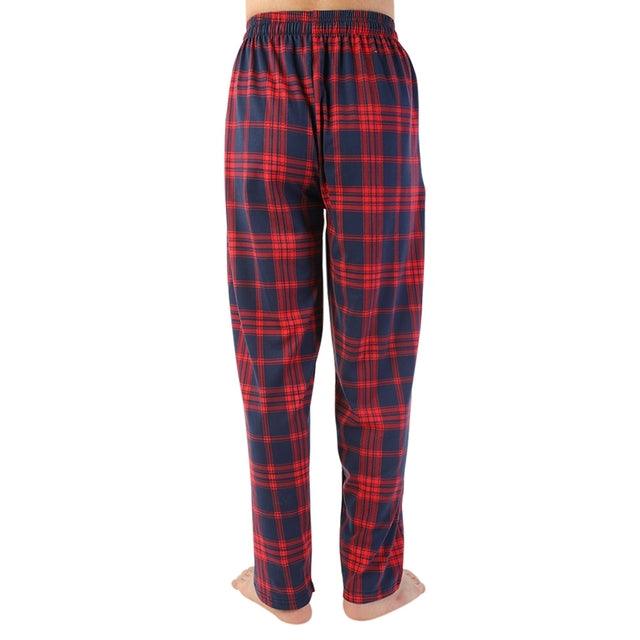 Men's Check Cotton Sleep Bottoms - Amazitshop
