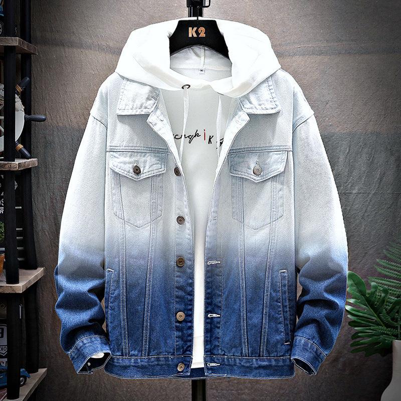 Men's Denim Jacket Loose Jacket Student Clothes Men - Amazitshop