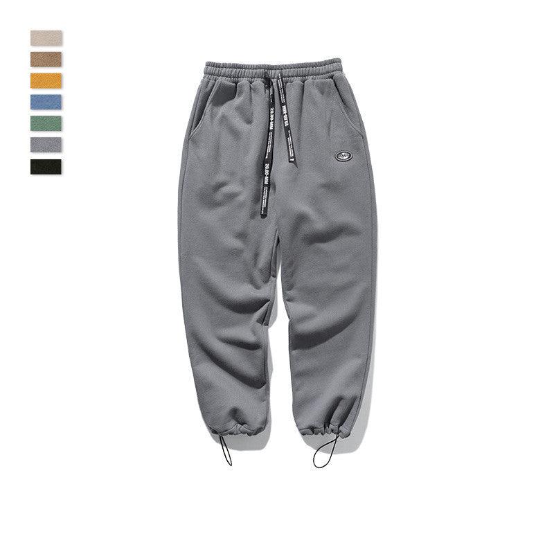 Men's drawstring knit stretch sweatpants - Amazitshop