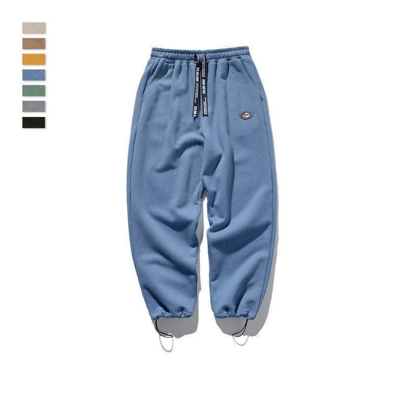 Men's drawstring knit stretch sweatpants - Amazitshop