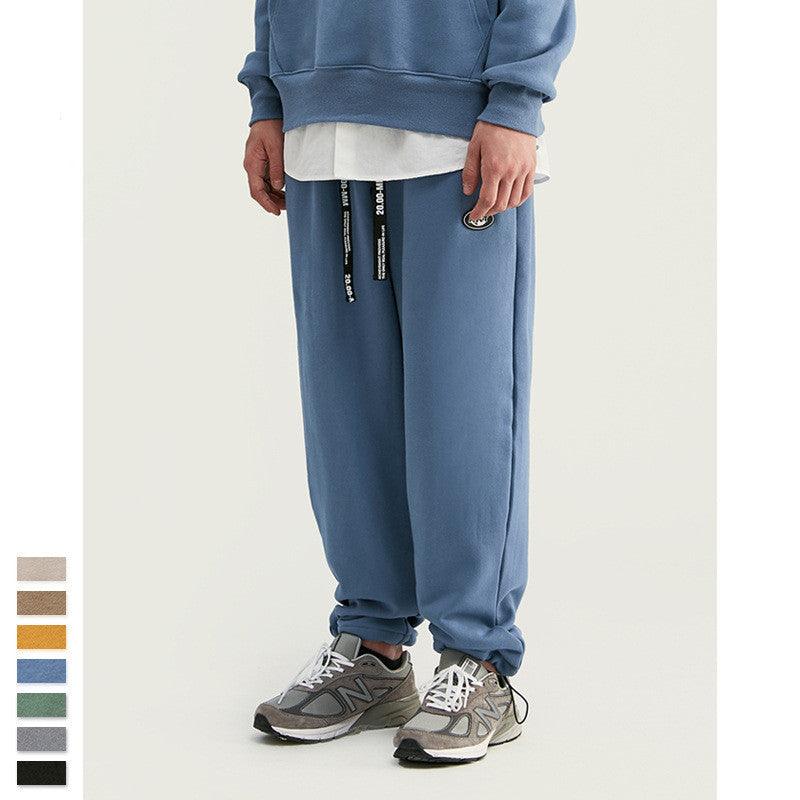 Men's drawstring knit stretch sweatpants - Amazitshop