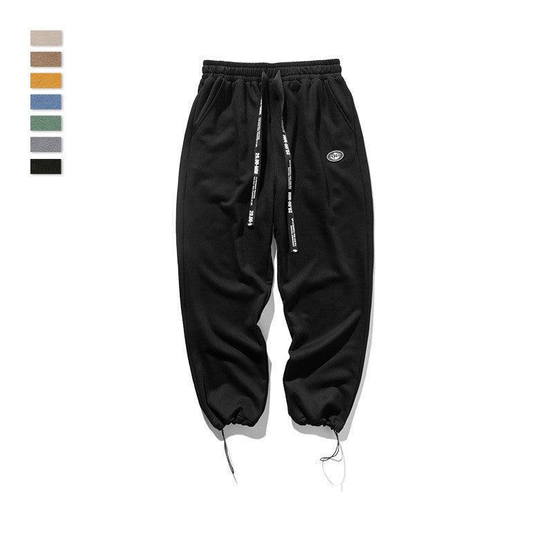 Men's drawstring knit stretch sweatpants - Amazitshop