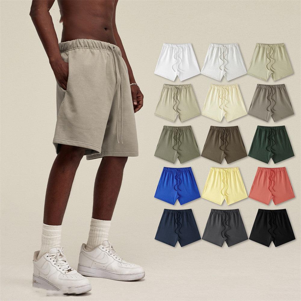 Mens Fashion Loose Solid Color Shorts - Amazitshop