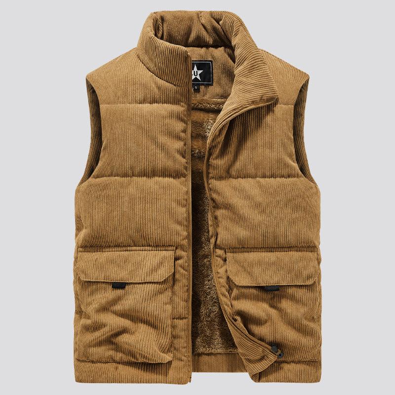 Men's Fashion Personalized Corduroy Vest - Amazitshop
