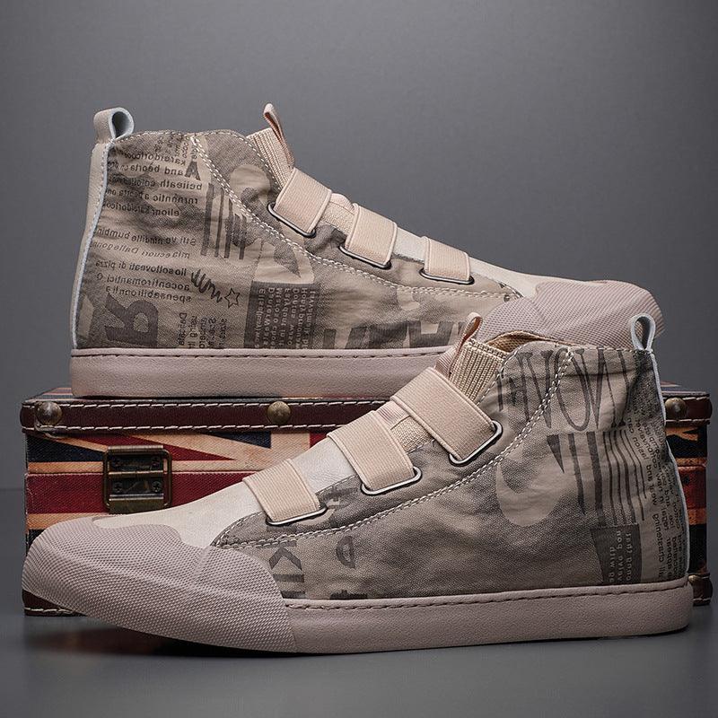 Men's High - top Camouflage Canvas Shoes Youth Fashion Casual Shoes - Amazitshop