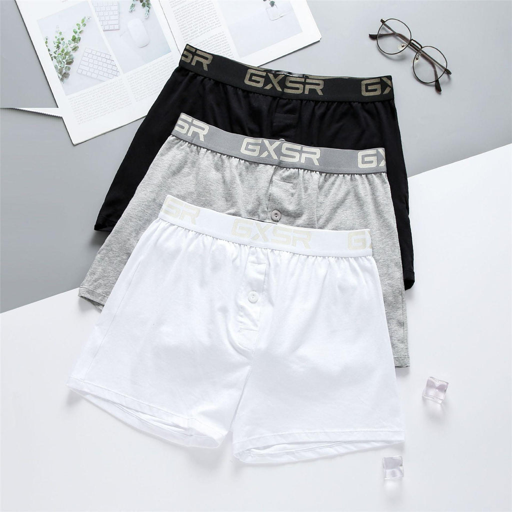 Men's Home Pants Low Waist Pure Cotton Breathable Underwear - Amazitshop