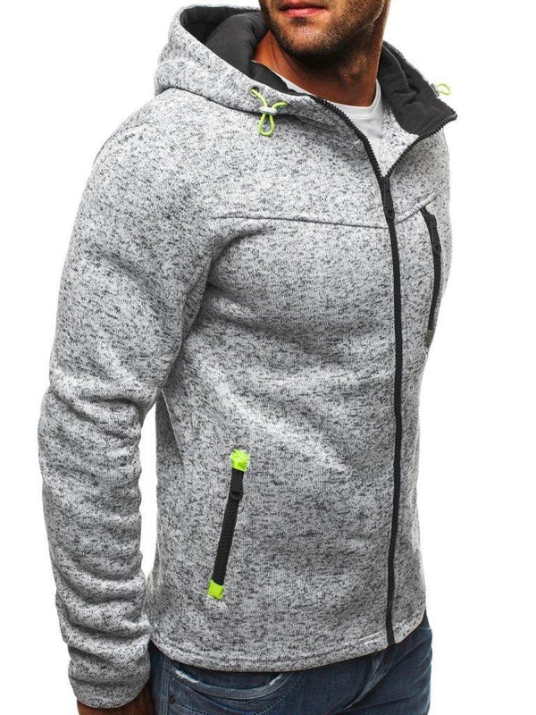 Men's Hoodie Grey Casual Branded Sweater Sweatshirts - Amazitshop