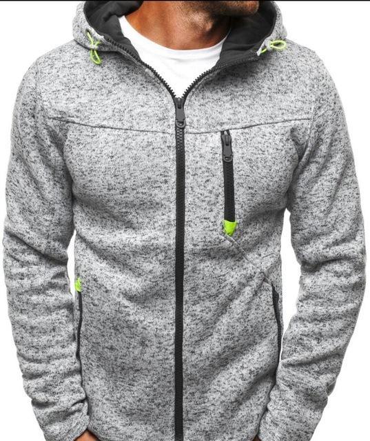 Men's Hoodie Grey Casual Branded Sweater Sweatshirts - Amazitshop
