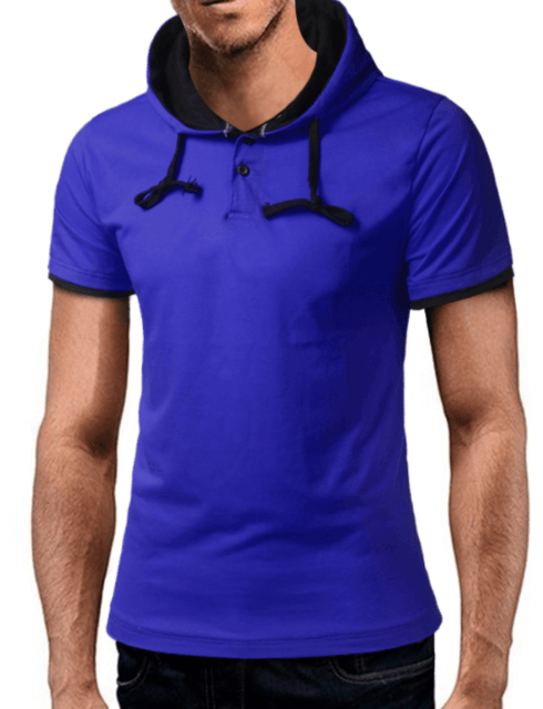 Mens Hoodie Slim T-Shirt - Amazitshop