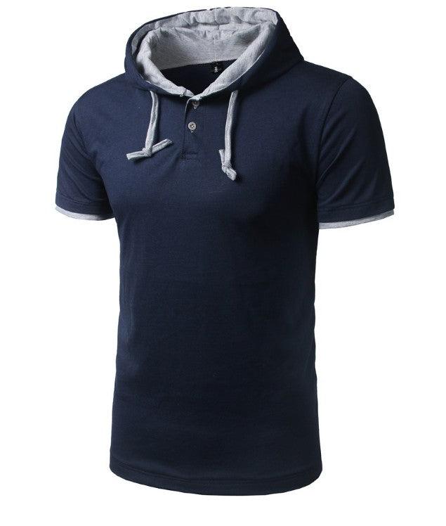 Mens Hoodie Slim T-Shirt - Amazitshop