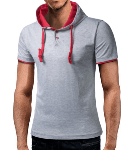 Mens Hoodie Slim T-Shirt - Amazitshop