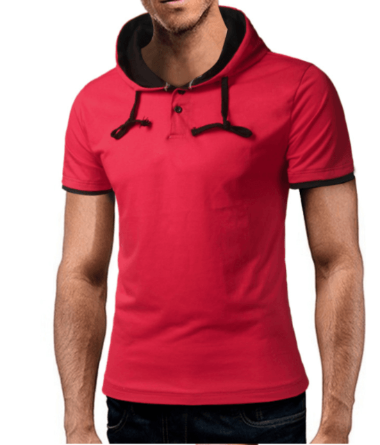 Mens Hoodie Slim T-Shirt - Amazitshop