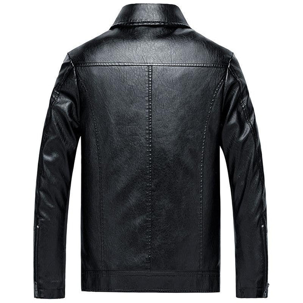 Men's Leather Jackets Leather Suits Thin Washable Leather Jackets - Amazitshop