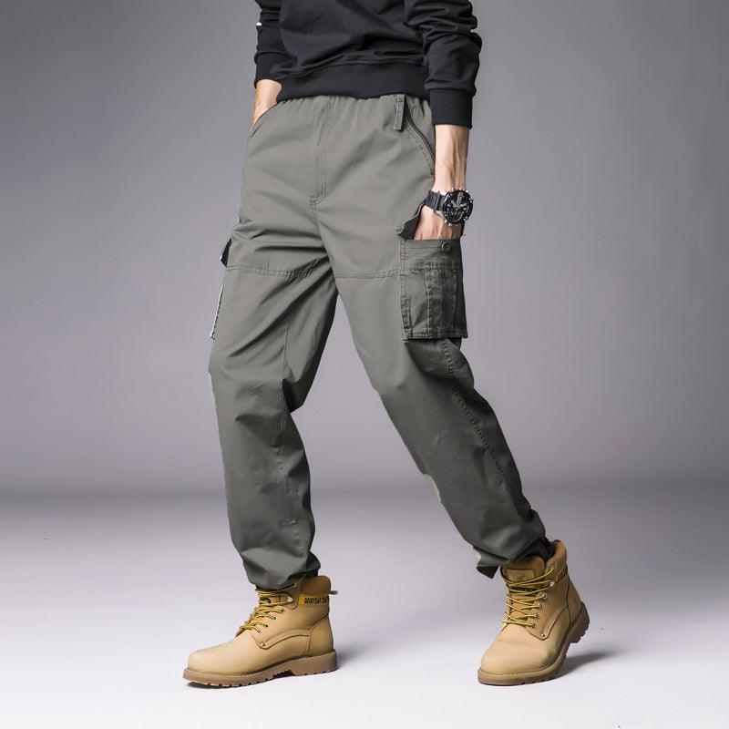 Men's Leisure Cargo Loose Multi - pocket Casual Sports Pants - Amazitshop