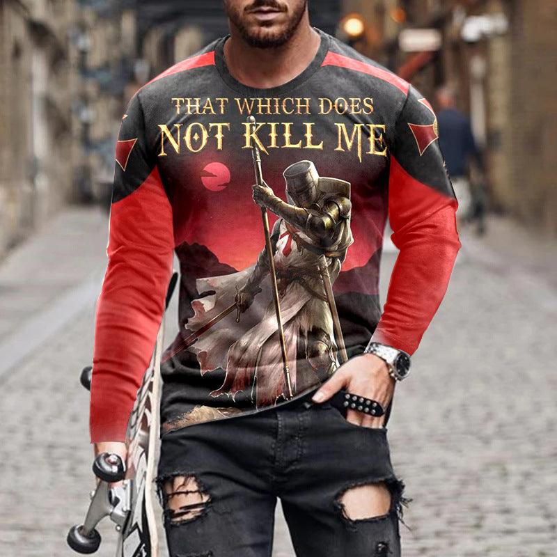 Men's Long - sleeved T-shirts Thin Tops Trendy Clothes - Amazitshop