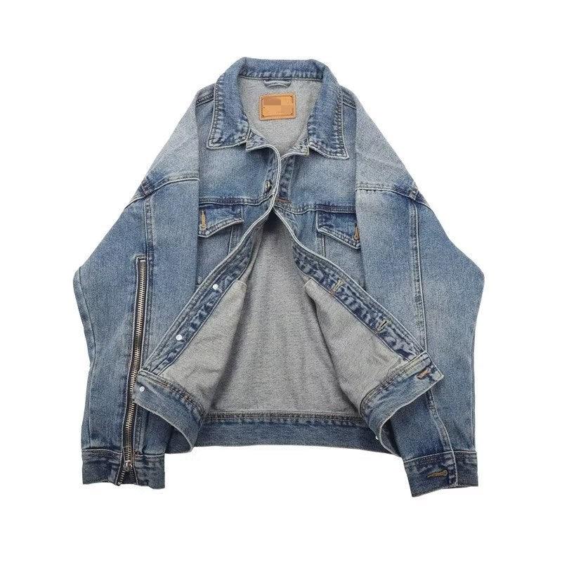 Men's Loose Plus Size All Match Denim Jacket - Amazitshop