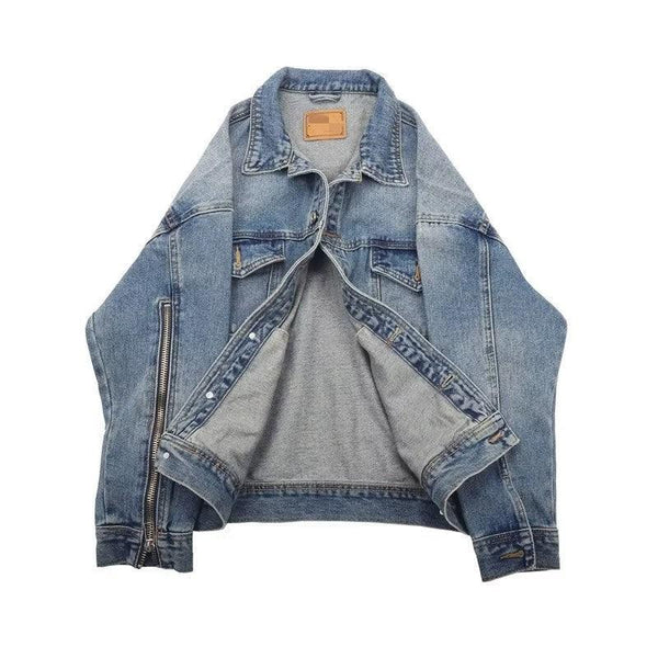 Men's Loose Plus Size All Match Denim Jacket - Amazitshop