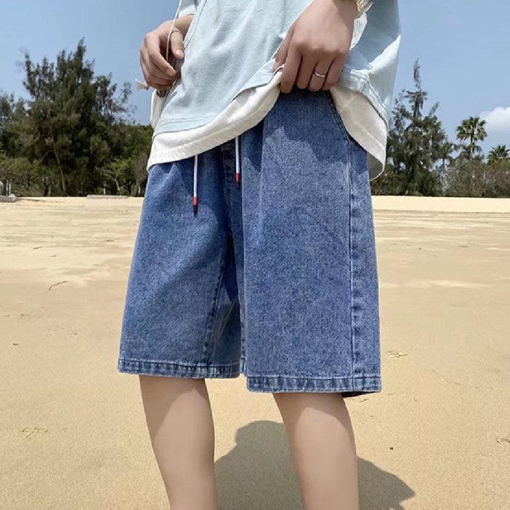Men's Loose Straight Casual Denim Shorts - Amazitshop