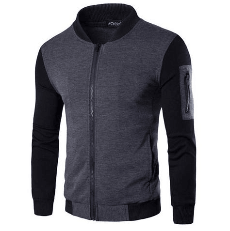 Mens Patchwork Sleeve Jacket - Amazitshop