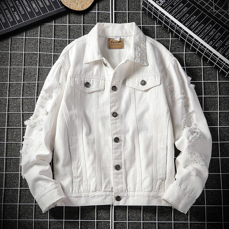 Men's Plus Size Denim Jacket Denim Top - Amazitshop