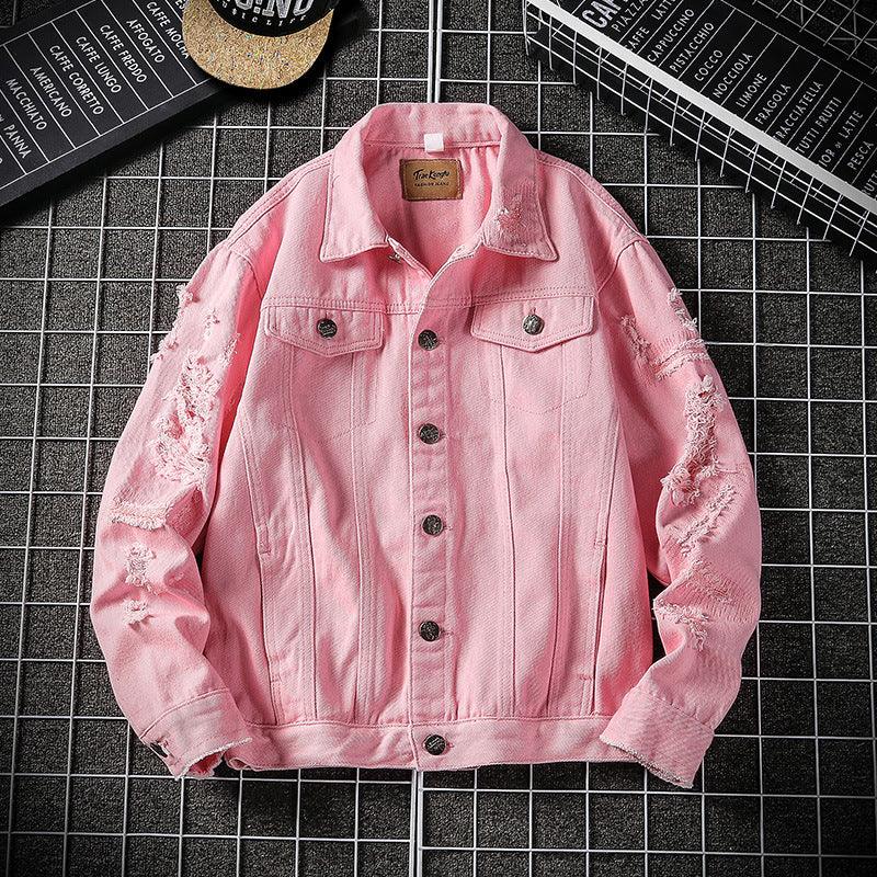 Men's Plus Size Denim Jacket Denim Top - Amazitshop