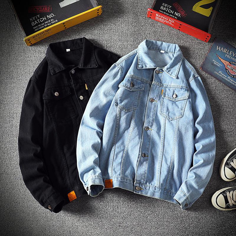 Men's Plus Size Denim Jacket Jacket - Amazitshop