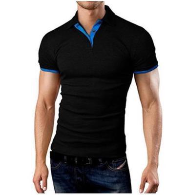 Men's Polo Fir Contrast Simple T-Shirt - Amazitshop