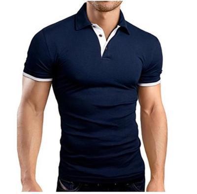 Men's Polo Fir Contrast Simple T-Shirt - Amazitshop