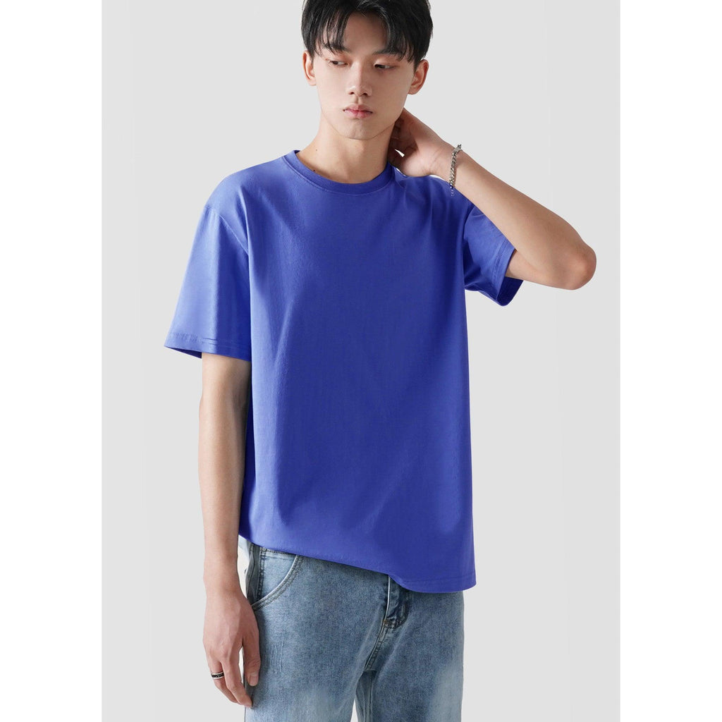 Men's Pure Cotton T-shirt With Round Neck Bottoming - Amazitshop