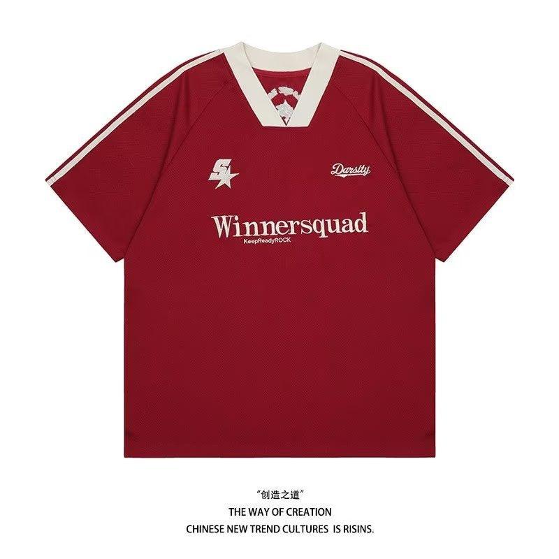 Men's Short - sleeved Summer Fashion V - neck T-shirt Casual Loose - Amazitshop