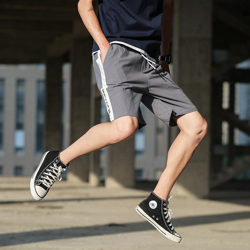 Mens Shorts Loose Five - point Pants Beach Pants - Amazitshop