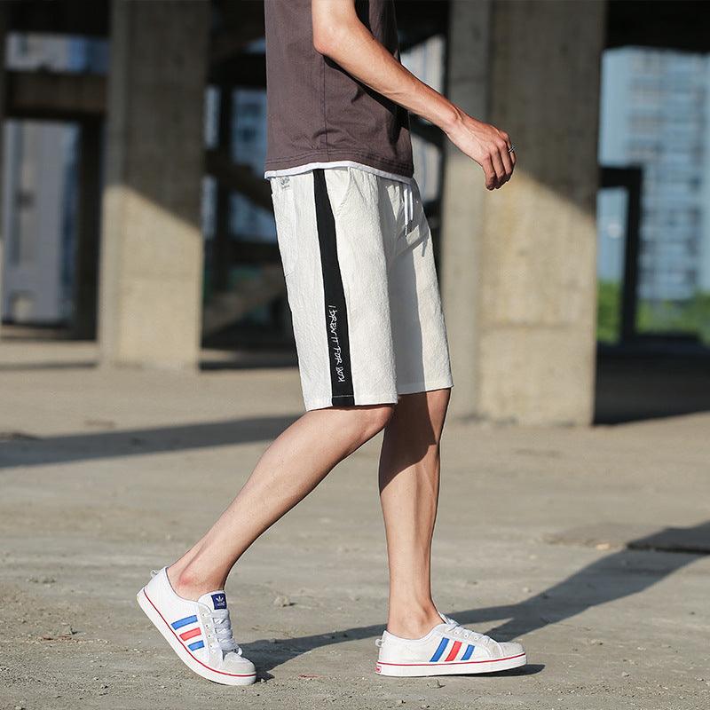 Mens Shorts Loose Five - point Pants Beach Pants - Amazitshop