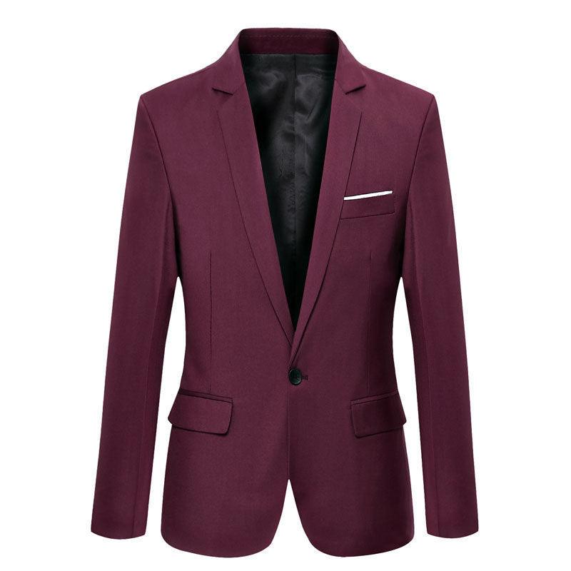 Men's Slim Suit Casual Jacket - Amazitshop