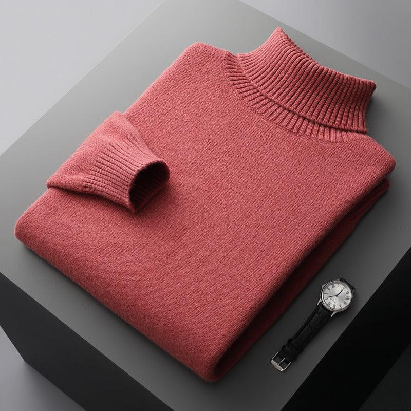 Men's Solid Color Sweater Bottoming Shirt - Amazitshop