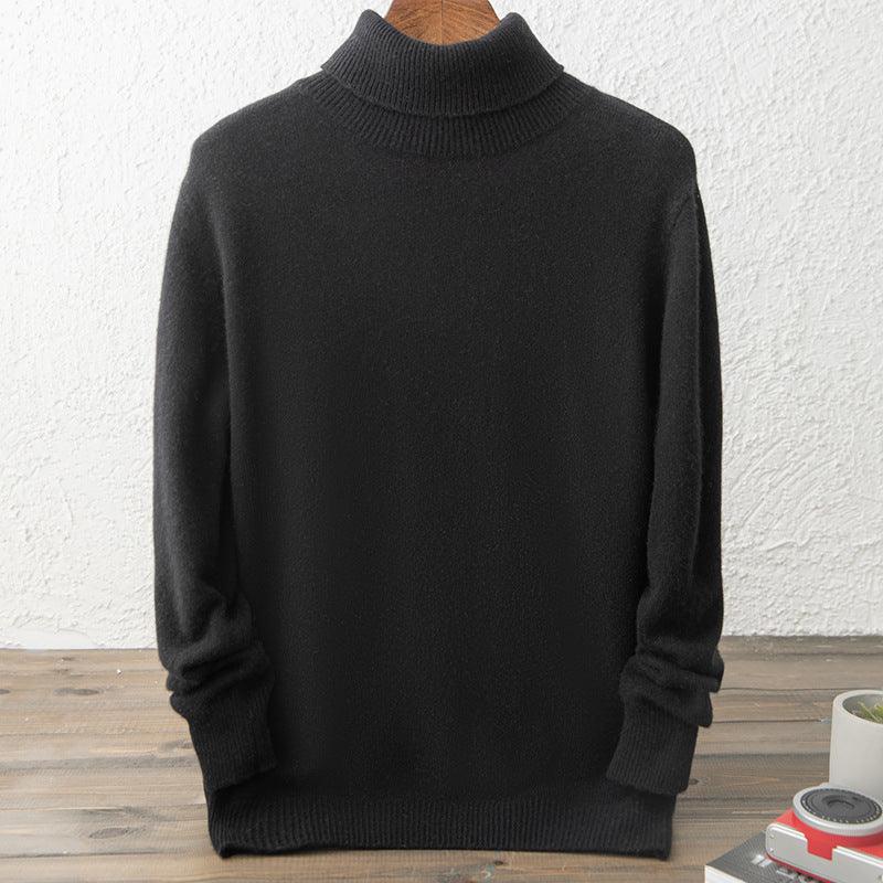Men's Solid Color Sweater Bottoming Shirt - Amazitshop