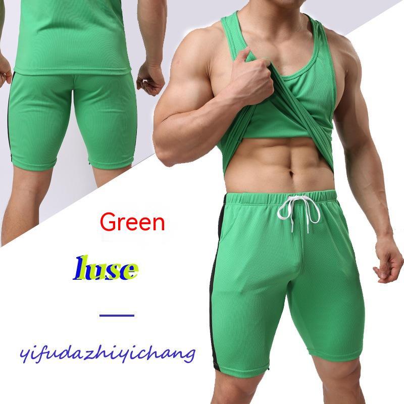 Men's Sports Color Matching Fashion Quick - drying Lace - up Pants - Amazitshop