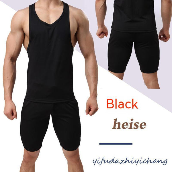 Men's Sports Color Matching Fashion Quick - drying Lace - up Pants - Amazitshop