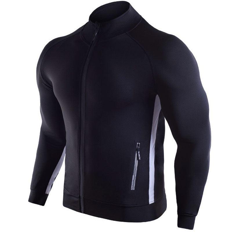 Men's Stretch Quick - drying Breathable Long - sleeved Sports Running Training Suit - Amazitshop