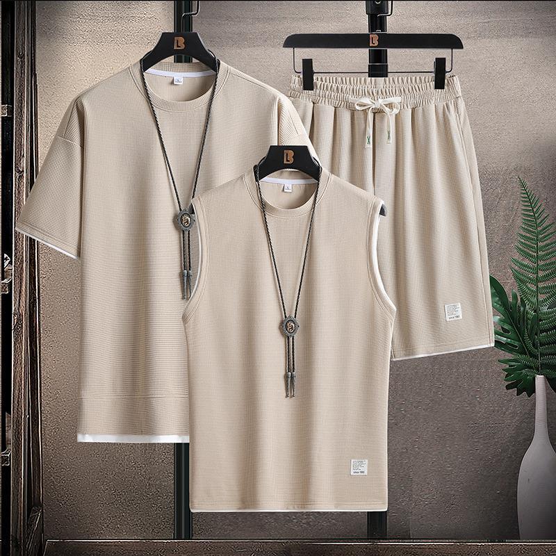 Men's Summer Short Sleeve Shorts A Set Of Leisure Sports Suit - Amazitshop