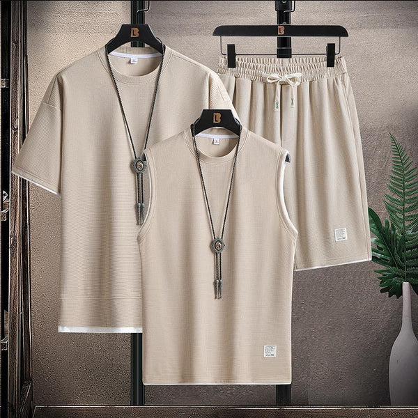 Men's Summer Short Sleeve Shorts A Set Of Leisure Sports Suit - Amazitshop