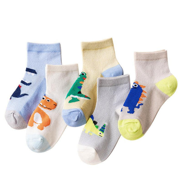 Mesh Cartoon Dinosaur Socks For Boys And Girls - Amazitshop