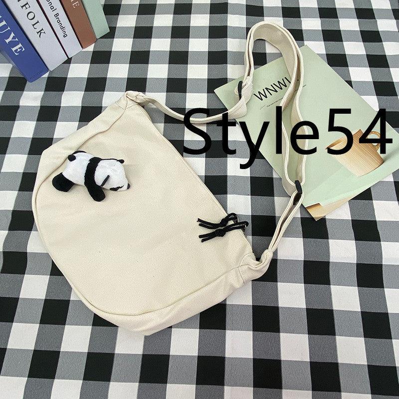 Messenger Bag Men's Canvas Bag Shoulder Bag Boys Light And Versatile Small Satchel - Amazitshop