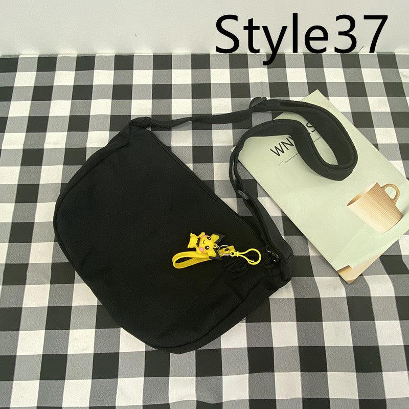 Messenger Bag Men's Canvas Bag Shoulder Bag Boys Light And Versatile Small Satchel - Amazitshop