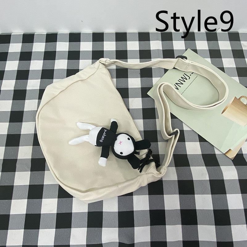 Messenger Bag Men's Canvas Bag Shoulder Bag Boys Light And Versatile Small Satchel - Amazitshop