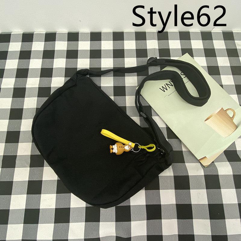 Messenger Bag Men's Canvas Bag Shoulder Bag Boys Light And Versatile Small Satchel - Amazitshop