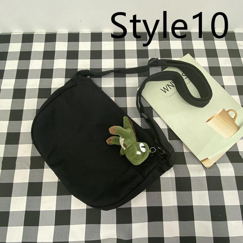 Messenger Bag Men's Canvas Bag Shoulder Bag Boys Light And Versatile Small Satchel - Amazitshop