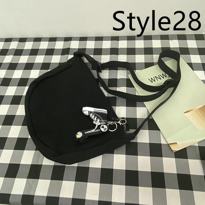 Messenger Bag Men's Canvas Bag Shoulder Bag Boys Light And Versatile Small Satchel - Amazitshop