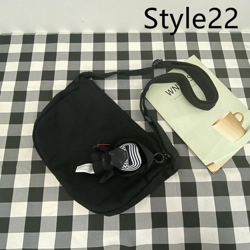 Messenger Bag Men's Canvas Bag Shoulder Bag Boys Light And Versatile Small Satchel - Amazitshop