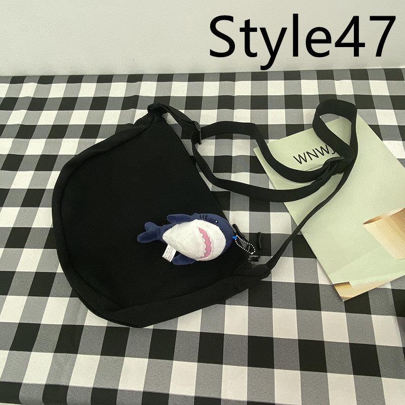 Messenger Bag Men's Canvas Bag Shoulder Bag Boys Light And Versatile Small Satchel - Amazitshop