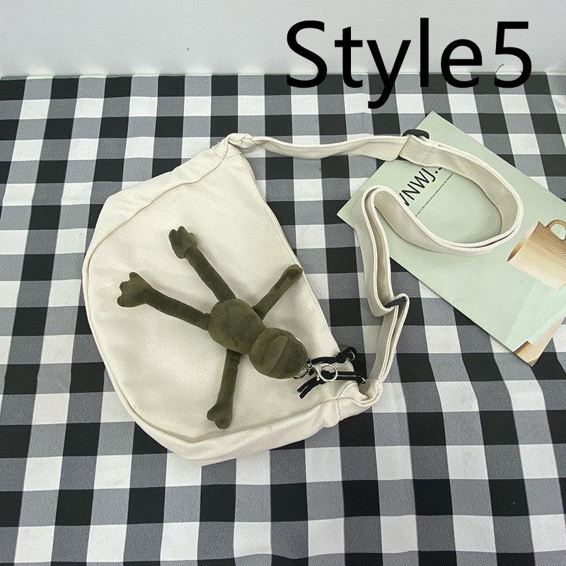 Messenger Bag Men's Canvas Bag Shoulder Bag Boys Light And Versatile Small Satchel - Amazitshop